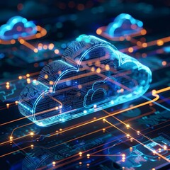 Cloud computing online storage for fintech IOT computer network connectivity for devices