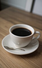 Obraz premium close up shot professional photograph of cup of coffee