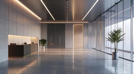 The Background of a modern business environment is encapsulated by clean lines and minimalist design, promoting clarity and focus, Sharpen 3d rendering background