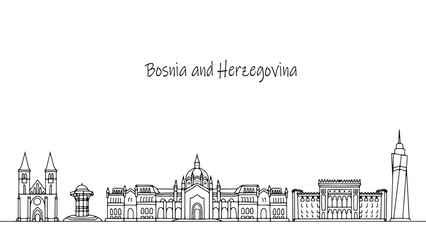 Cityscape of Bosnia and Herzegovina