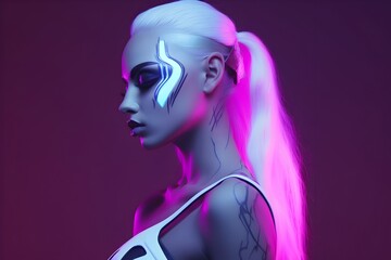 Acidwave Britpop: A Female Dark Elf's Captivating Online Presence in the Gaming World