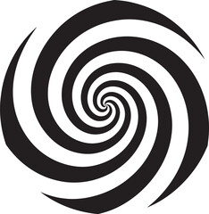  radial hypnotic spirals, on transparent background