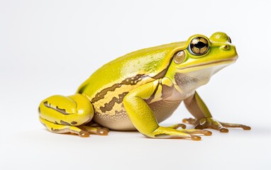 White Backdrop with Frog