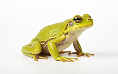 Frog on a White Backdrop