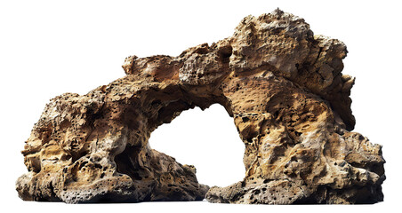 Majestic artificial rock archway, cut out