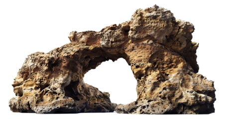 Majestic artificial rock archway, cut out