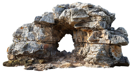 Majestic artificial rock archway, cut out