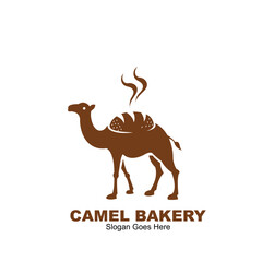 camel bakery logo design concept