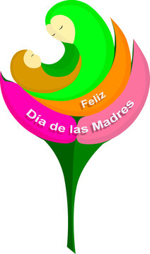 Feliz d&iacute;a de las madres sin fondo 