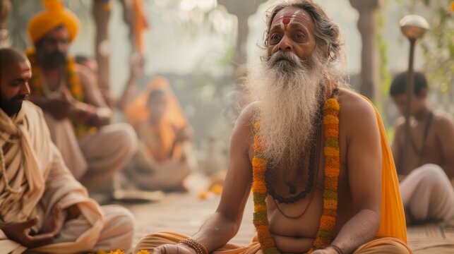 The interactions between gurus and disciples on Guru Purnima. Let your lens reveal the profound bond of trust, respect, and wisdom shared between teacher and student