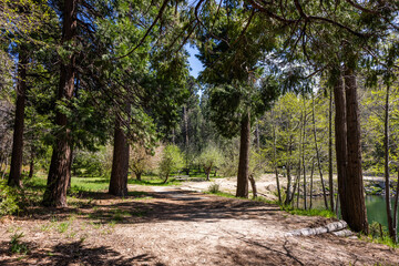 The  south shore trail in Lake Arrowhead in California. Shot 3 May 2024.