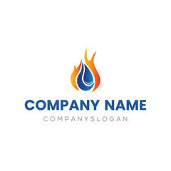 Gas logo design, vector logo design, illustration 