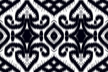 Ikat pattern ethnic designs motif textile design for fabric ,carpet ,background ,silk ,rug