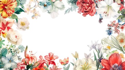 Floral Watercolor Invitation Design
