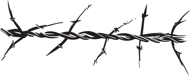Abstract Barbed Wire Vector Background Creative Edge