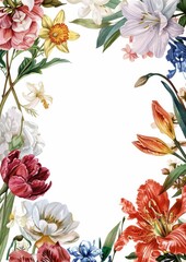 Floral Watercolor Invitation Design
