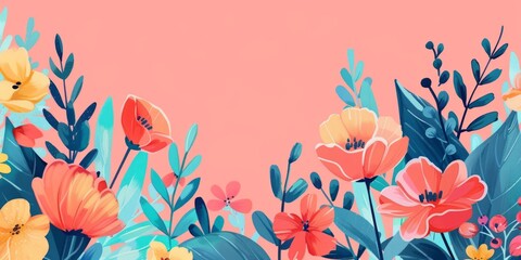 spring flowers background