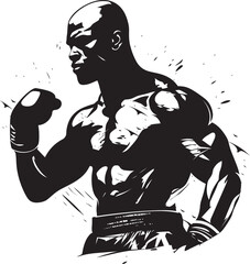 Fighting Maestro Vector Art of Masterful Boxer