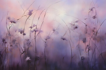 ethereal twilight serenity, abstract landscape art, painting background, wallpaper