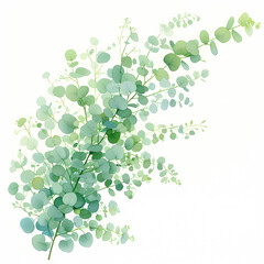Vibrant and Detailed Eucalyptus Leaf Drawing - Perfect for Crafts & Marketing Materials