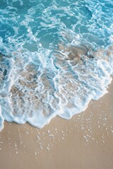 Fototapeta na wymiar Blue Water and Soft Waves: Coastal Summer Vibes