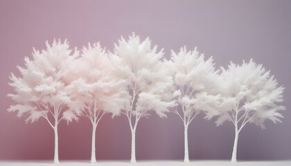 White Tree Background, Ivory Serenade, Whispering Winter Symphony