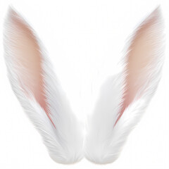 Chic and Cute White Bunny Ears - Perfect for Easter Festivities