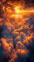 Fototapeta premium Sun Shining Through Clouds