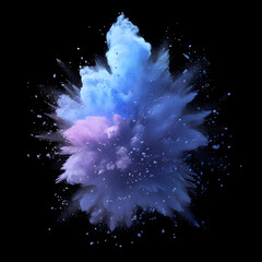 Spectacular Bright Colored Powder Cloud with a Dynamic, Freeze-Frame Effect for Stunning Visuals