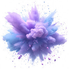 Spectacular Purple Powderburst - A Visual Impact for Advertising and Marketing