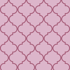 Arabesque Mosaic. Geometric Trellis Tile. Quatrefoil Arabian Ethnic Tesselation. Cool Persian Pattern. Traditional Seamless Moroccan Ornament . Vintage Geo Hijri.