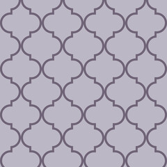 Arabesque Mosaic. Geometric Trellis Tile. Quatrefoil Arabian Ethnic Tesselation. Cool Persian Pattern. Traditional Seamless Moroccan Ornament . Vintage Geo Hijri.