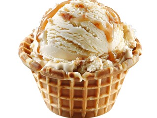 Salted Caramel Ice Cream Waffle