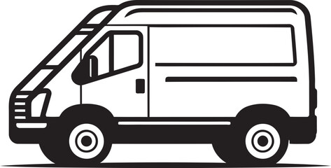 Efficient Delivery Van Vector Illustration for Quick Transport Vibrant Delivery Van Vector Graphic for Speedy Delivery Services