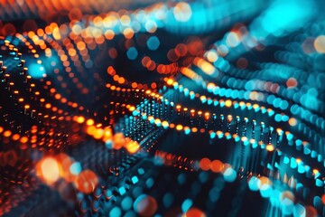 Describe a microscopic view of silicon nanowires, focusing on their ultrathin and elongated structure