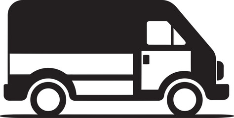 Efficient Delivery Van Vector Illustration for Timely Distribution Vibrant Delivery Van Vector Graphic for Express Delivery