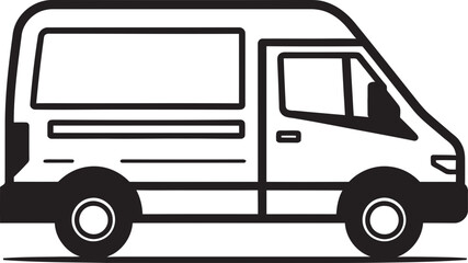 Expressive Delivery Van Vector Design for Seamless Shipping Efficient Delivery Van Vector Illustration for Quick Transport