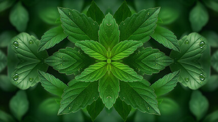 Symmetrical Leaf Pattern