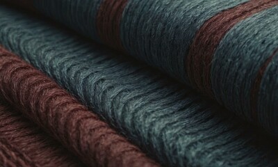 Trendy cozy warm homey handmade crochet textile fabric background texture