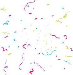 Birthday Confetti Celebration colorful