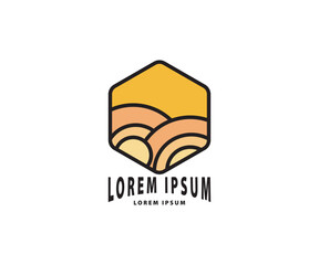 landscape logo simple good for any design logo industrial