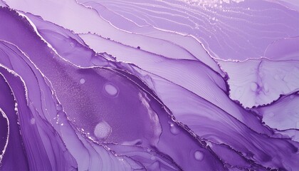 abstract fluid art background light purple and lilac colors liquid marble acrylic painting on...