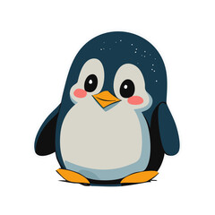 Obraz premium penguin cartoon isolated on white