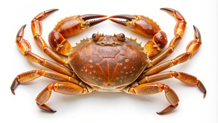 red crab on white background