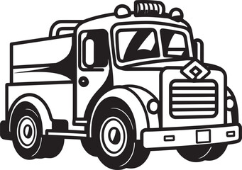 Firefighter Tools Vector Illustration Firefighter Truck Vector Design