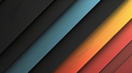 Wooden background with stripes in red, orange and blue colors