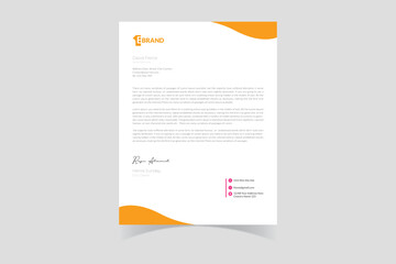 Letterhead design corporate template for your business and marketing project