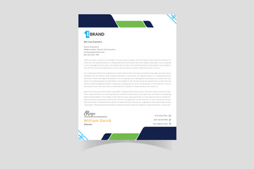 Letterhead design corporate template for your business and marketing project