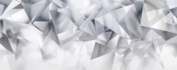 White gray crystals, closeup macro detail - abstract crystalline background. Generative AI