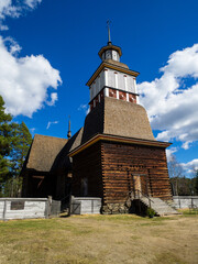 Petäjävesi Old Church - Side view, vertical